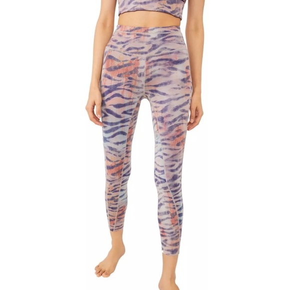 Free People Pants - Free People Multicolor Zebra Print Leggings
